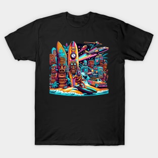 Time-Traveling Tiki Party T-Shirt